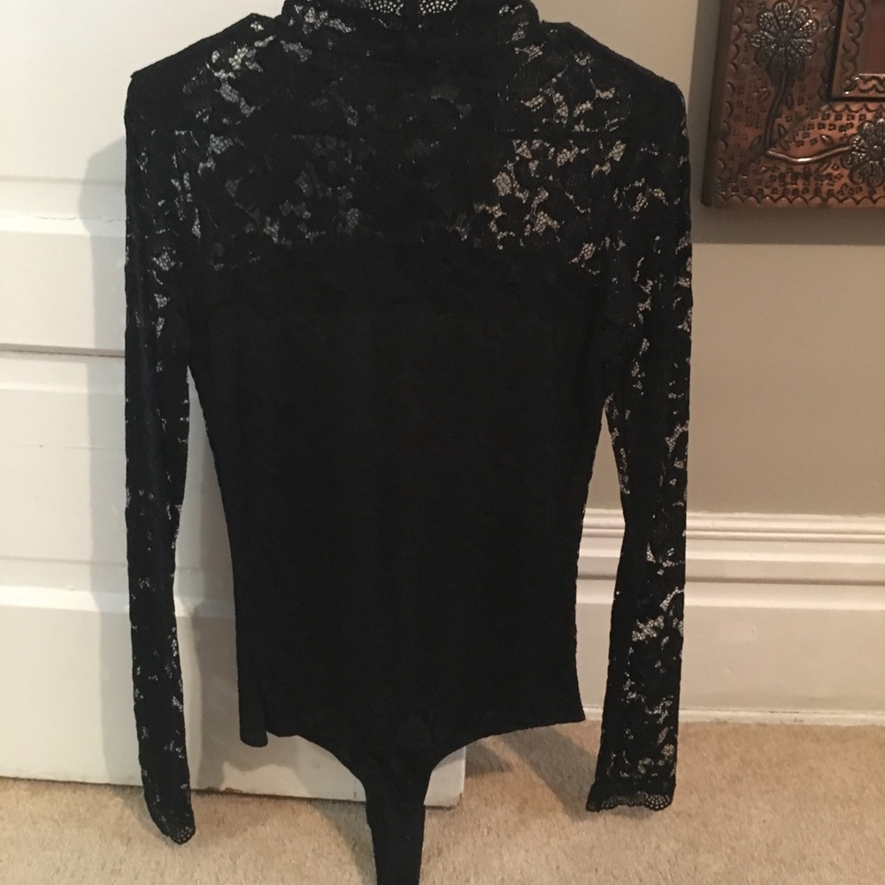 ERBS Denmark size 40 lace turtleneck bodysuit